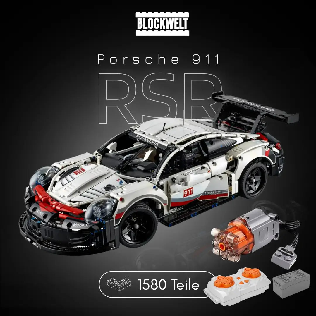 911 RSR (1580 teile) + Motor & Fernsteuerungs-Kit